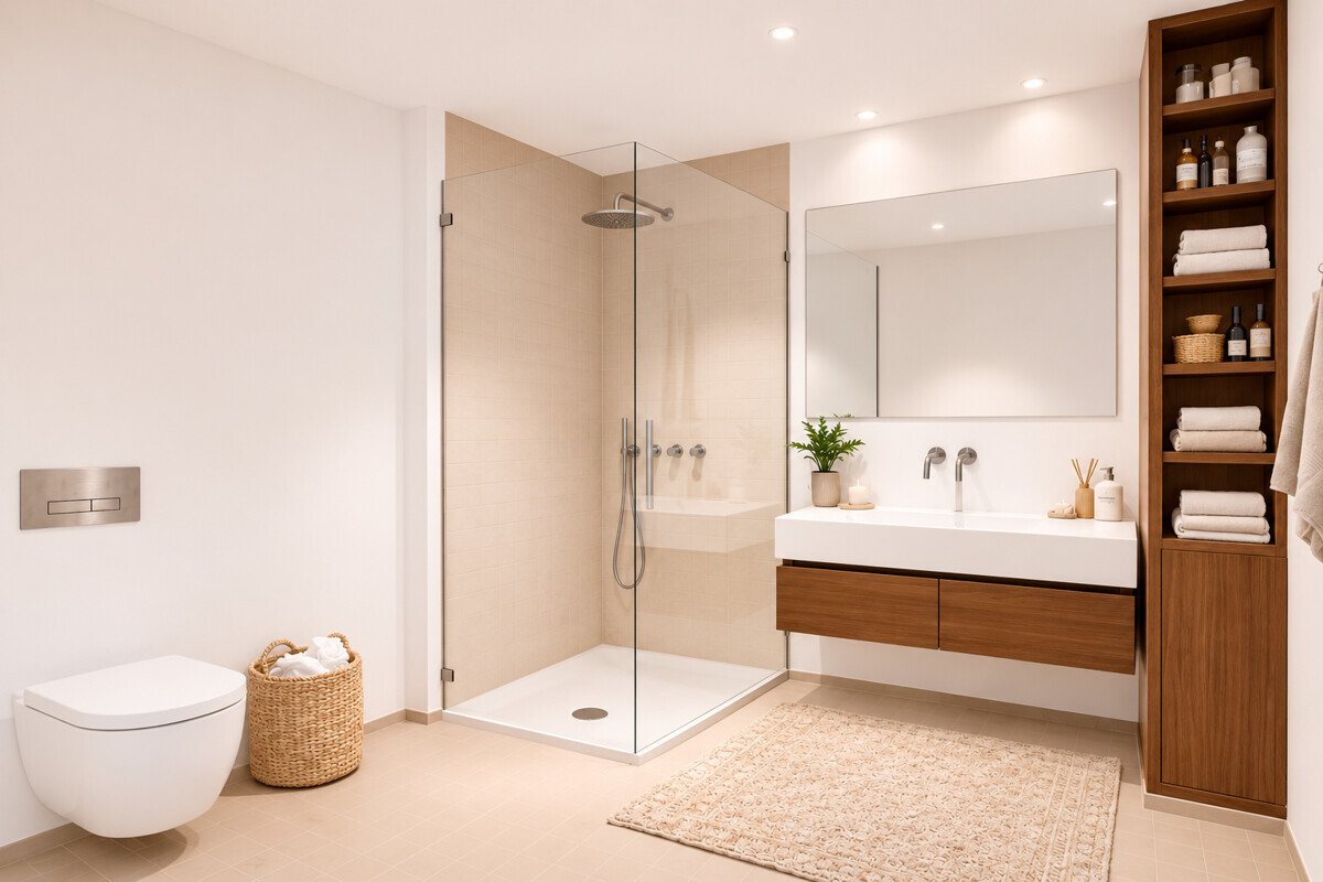 Badezimmer visualisiert