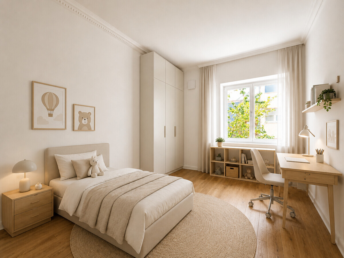 Kinder-Gästezimmer visualisiert