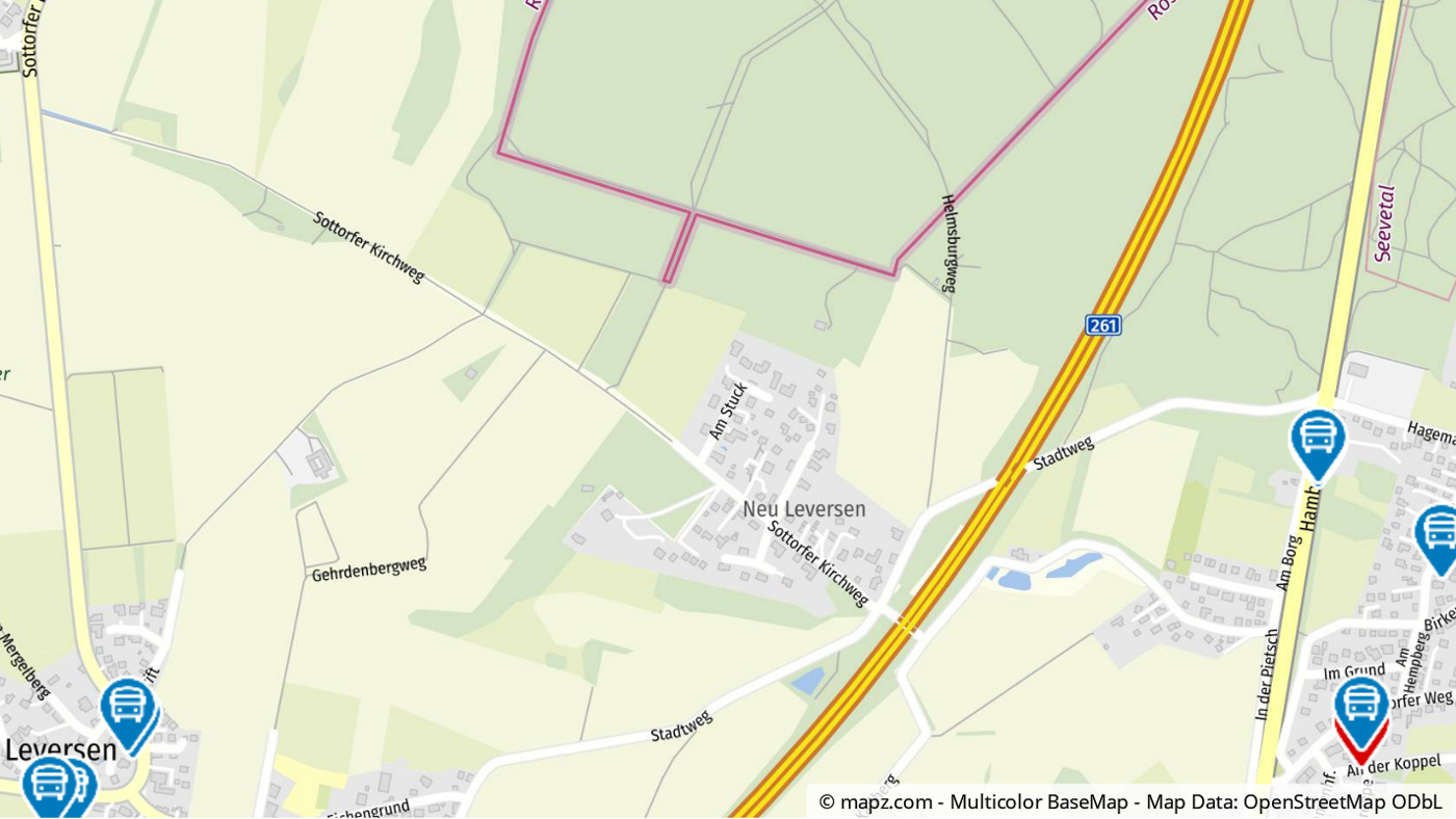 Geolyzer Kartenausschnitt