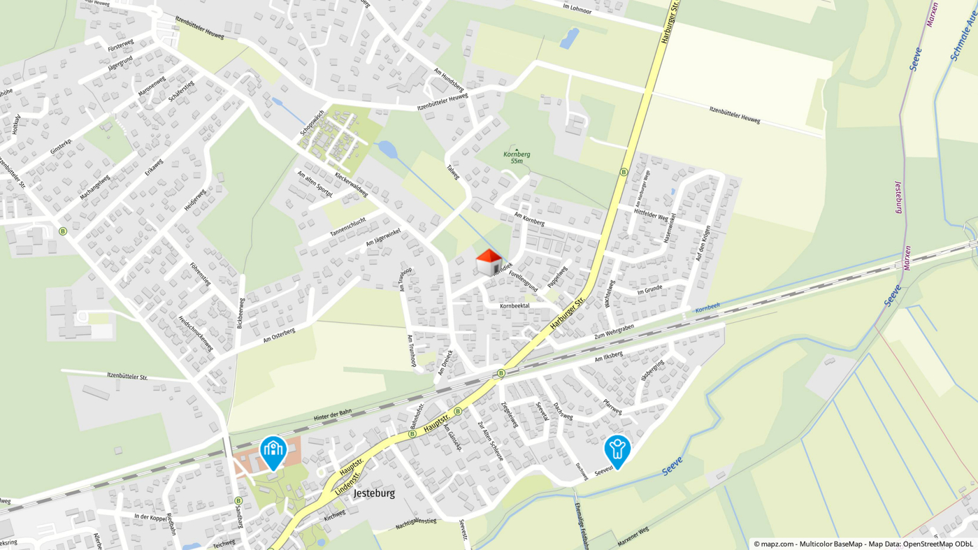 Geolyzer Kartenausschnitt