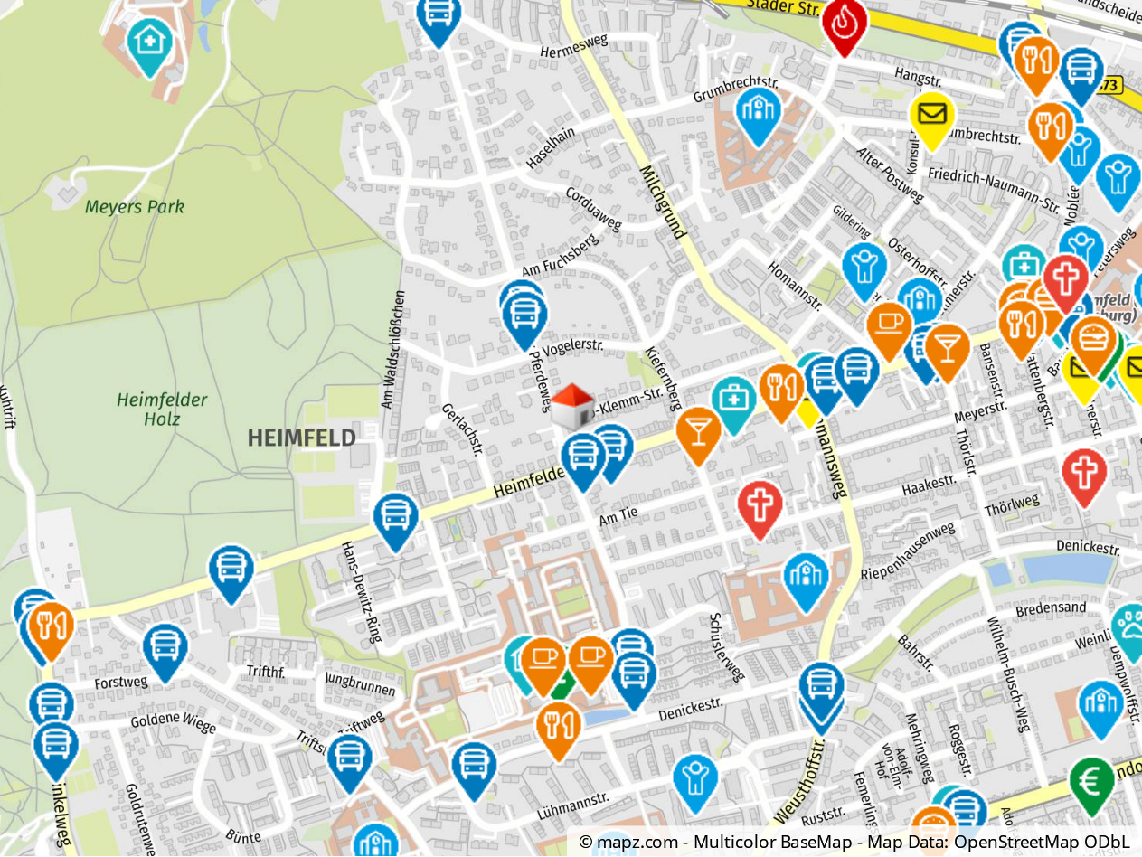 Geolyzer Kartenausschnitt