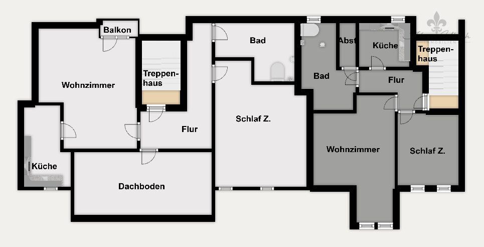 DG - Grundriss farbig