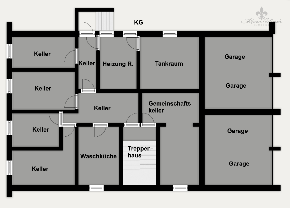 Grundriss Farbig - KG