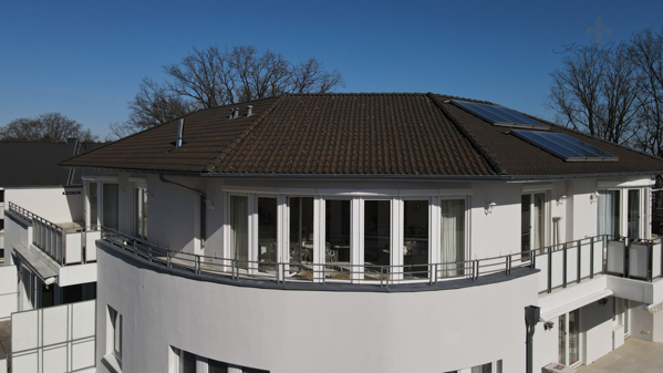 Blick auf die Dachterrasse 