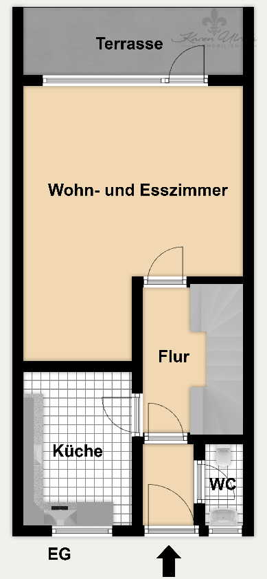 Grundriss Farbig - EG