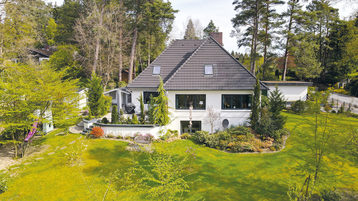 Blick auf Haus von Oben