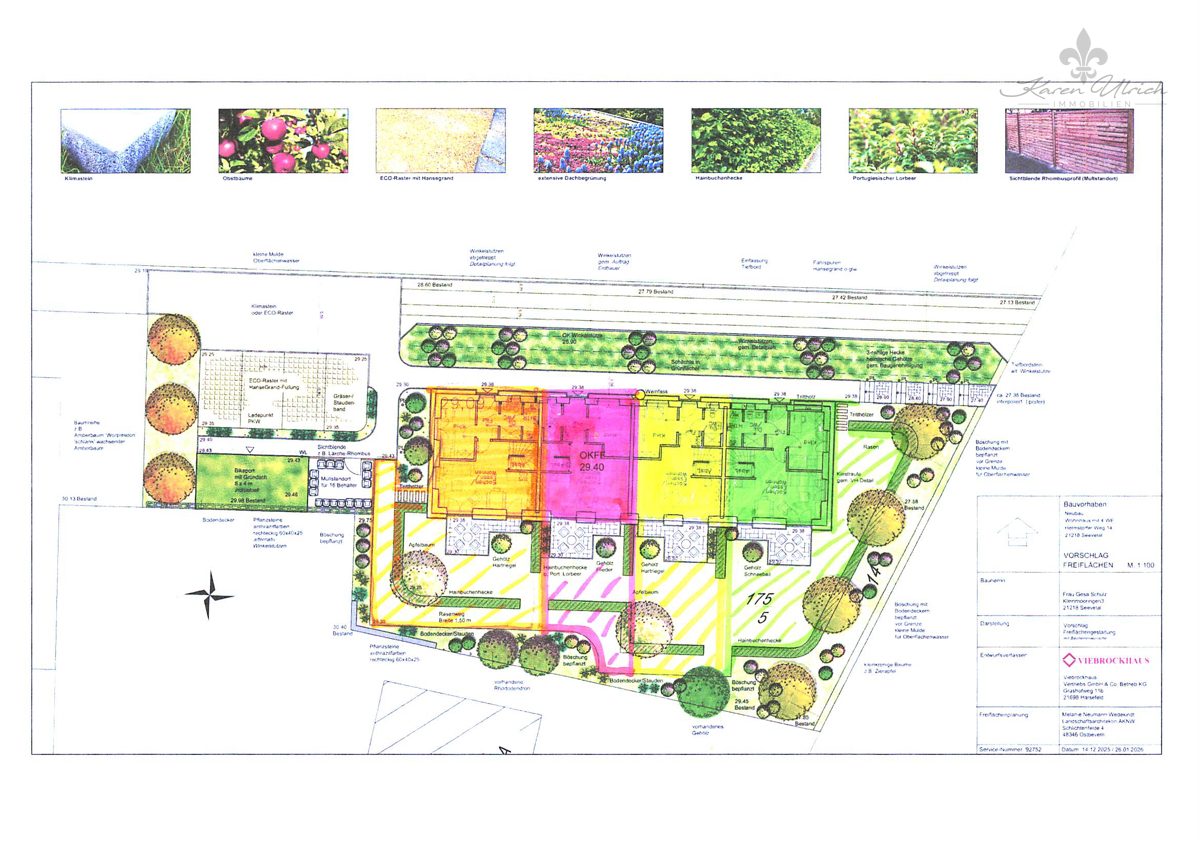 Garten Aufteilungsplan