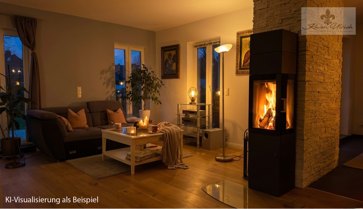 Abendstimmung mit Kamin (Ki)