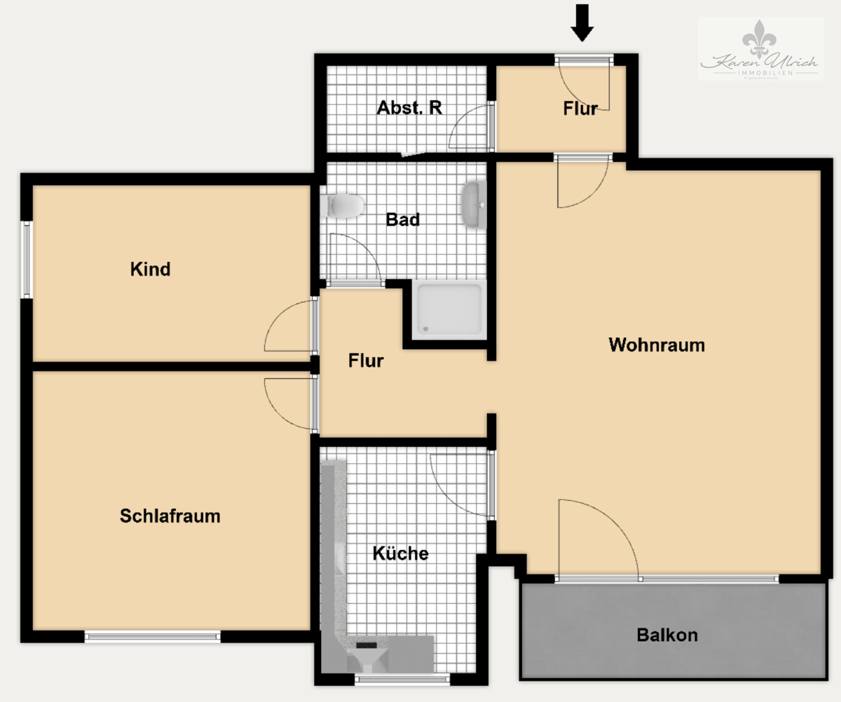 Grundriss - Farbig