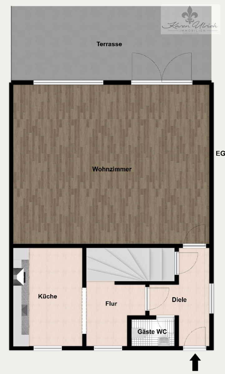 Grundriss Farbig - EG