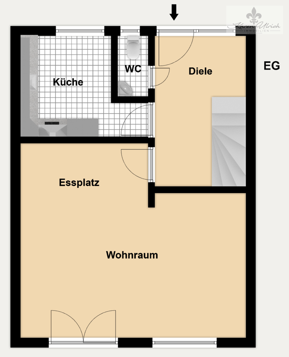EG - Grundriss Farbig