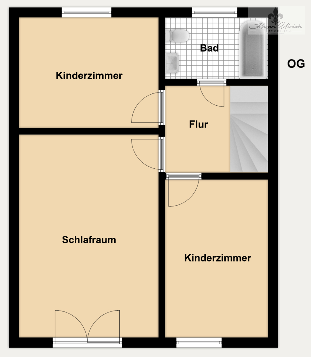 OG - Grundriss Farbig