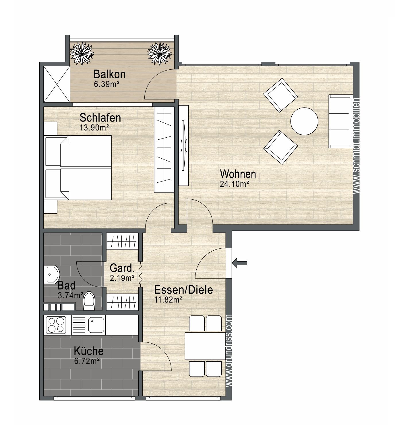 Etagenwohnung