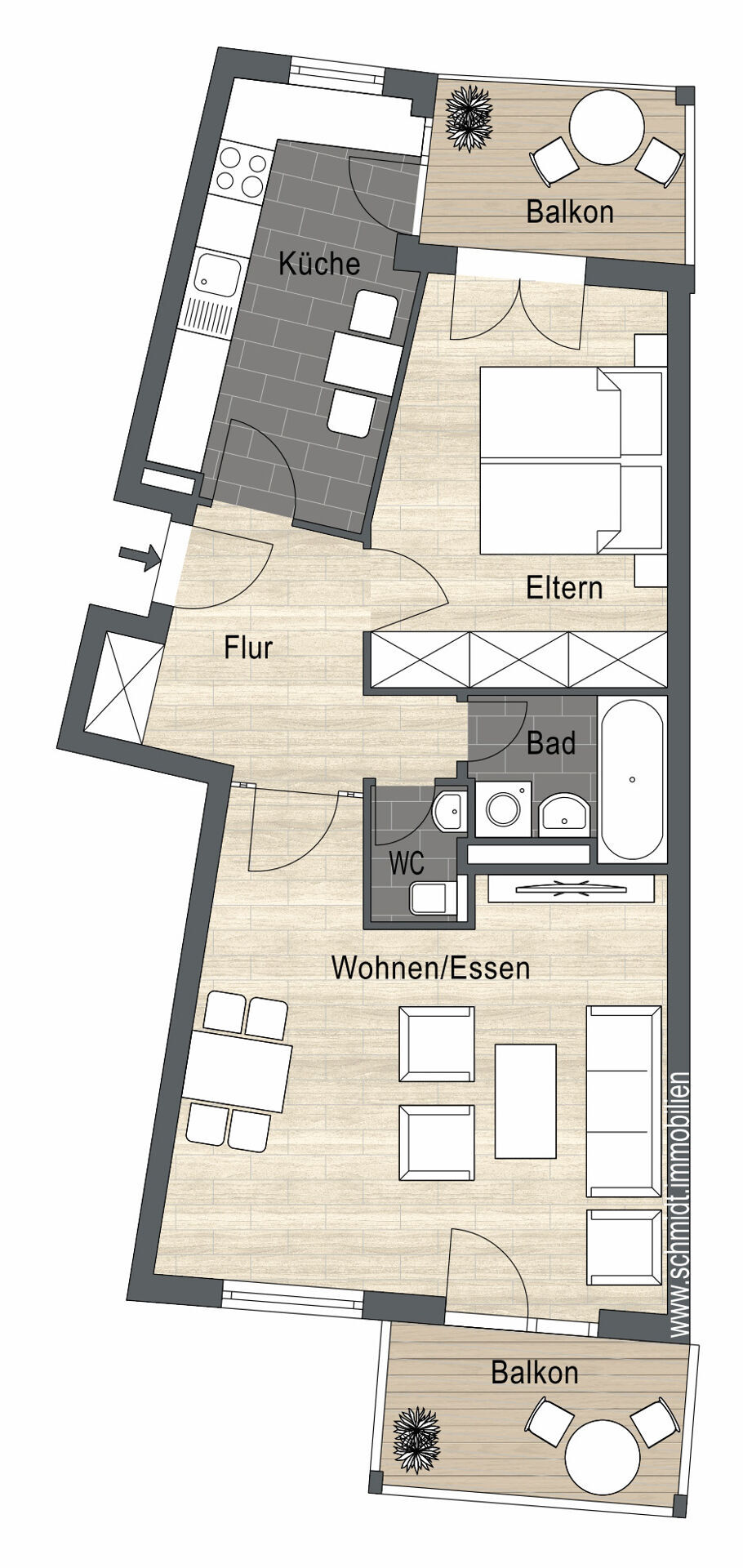 Etagenwohnung