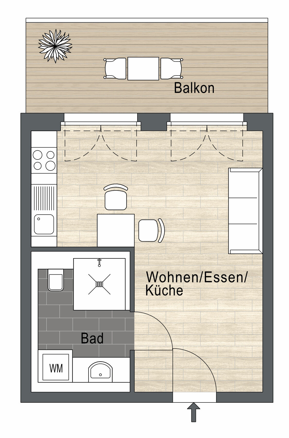 Etagenwohnung