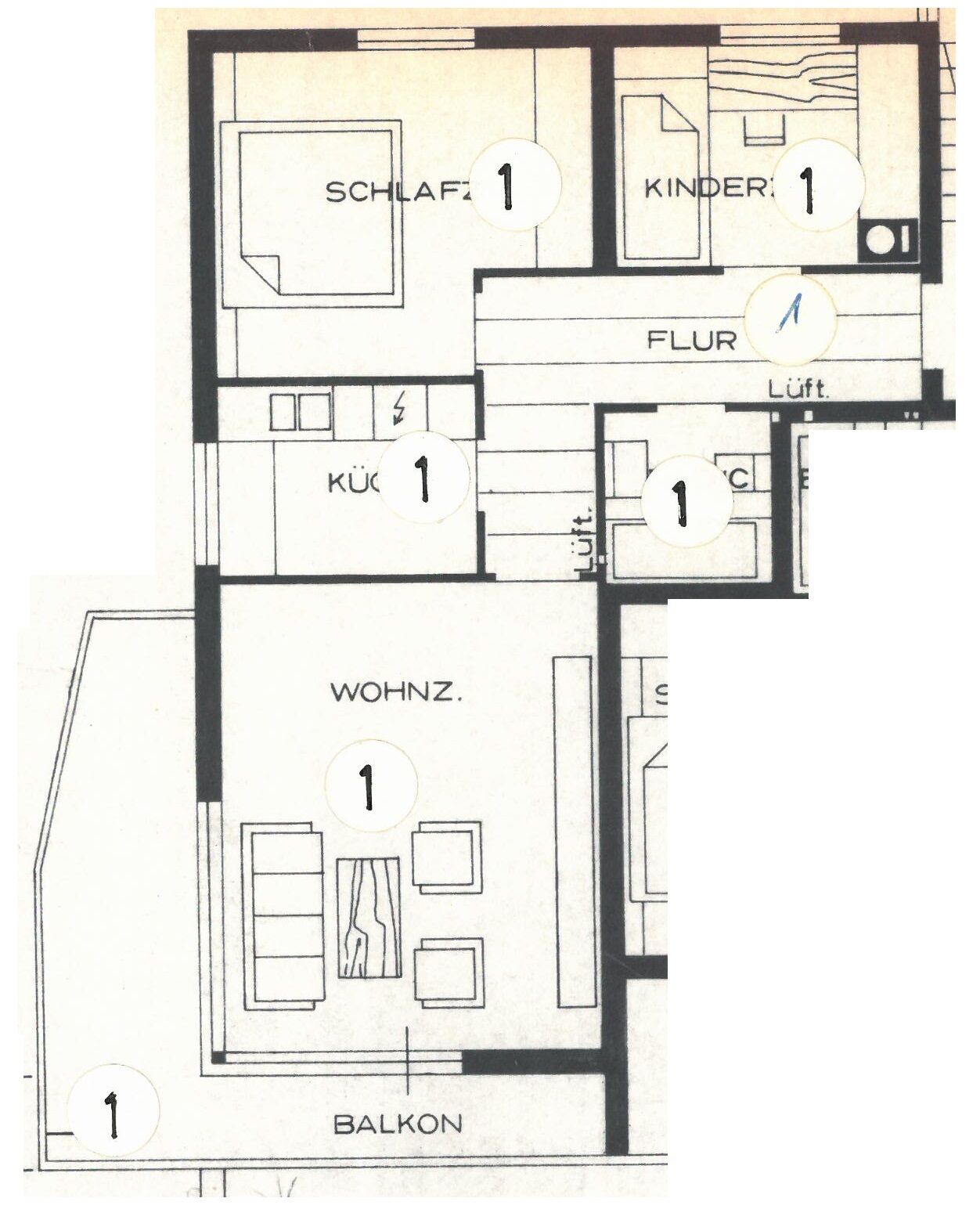 Etagenwohnung