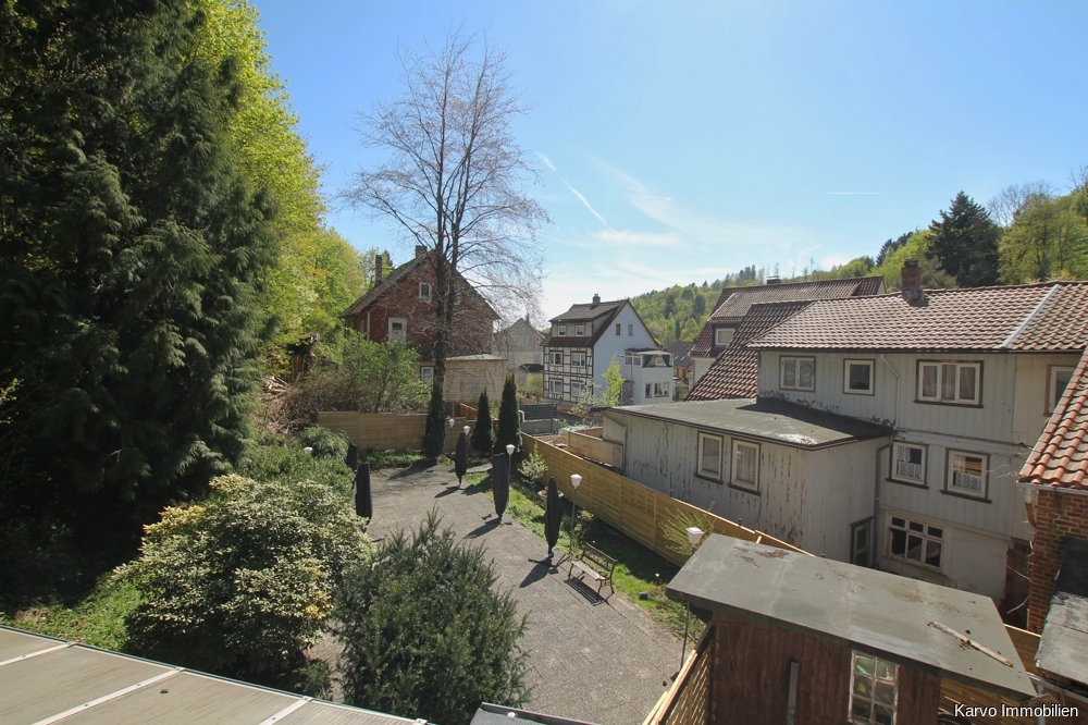 Blick vom Balkon