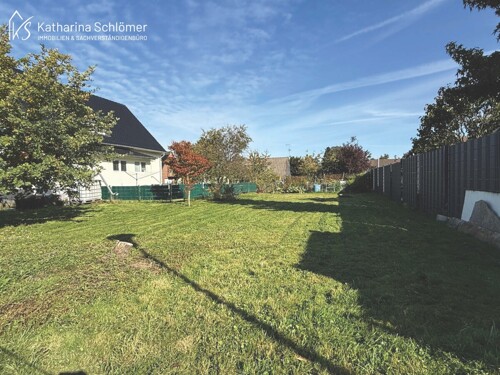 Blick auf das Grundstück