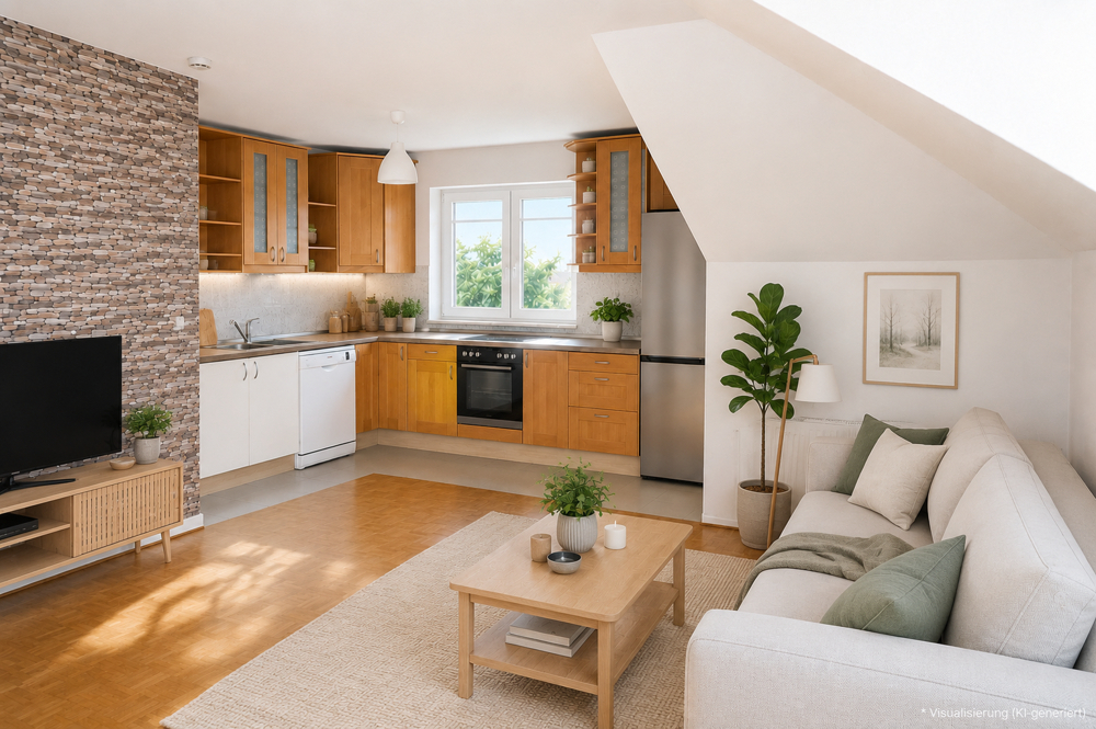 Sonne, Ruhe und Weitblick – Dachgeschosswohnung mit traumhafter Dachterrasse in Niederschönhausen - Photo 4