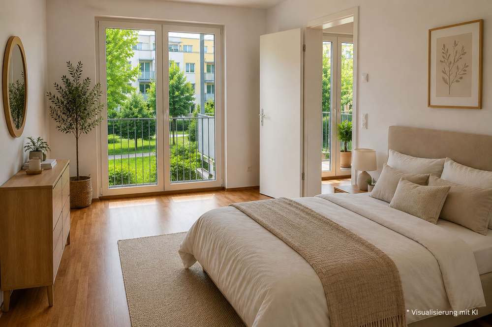 Moderne 2-Zimmer-Wohnung mit großem Balkon, Einbauküche und Fußbodenheizung in Glienicke/Nordbahn - Foto 4