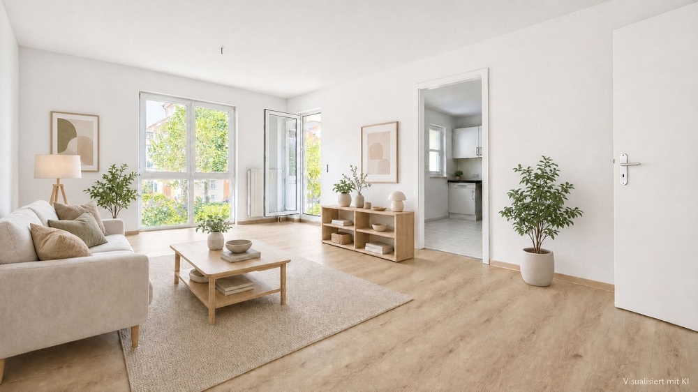 3-Zimmer-Wohnung im Erdgeschoss mit Westterrasse in Glienicke/Nordbahn - Foto 2