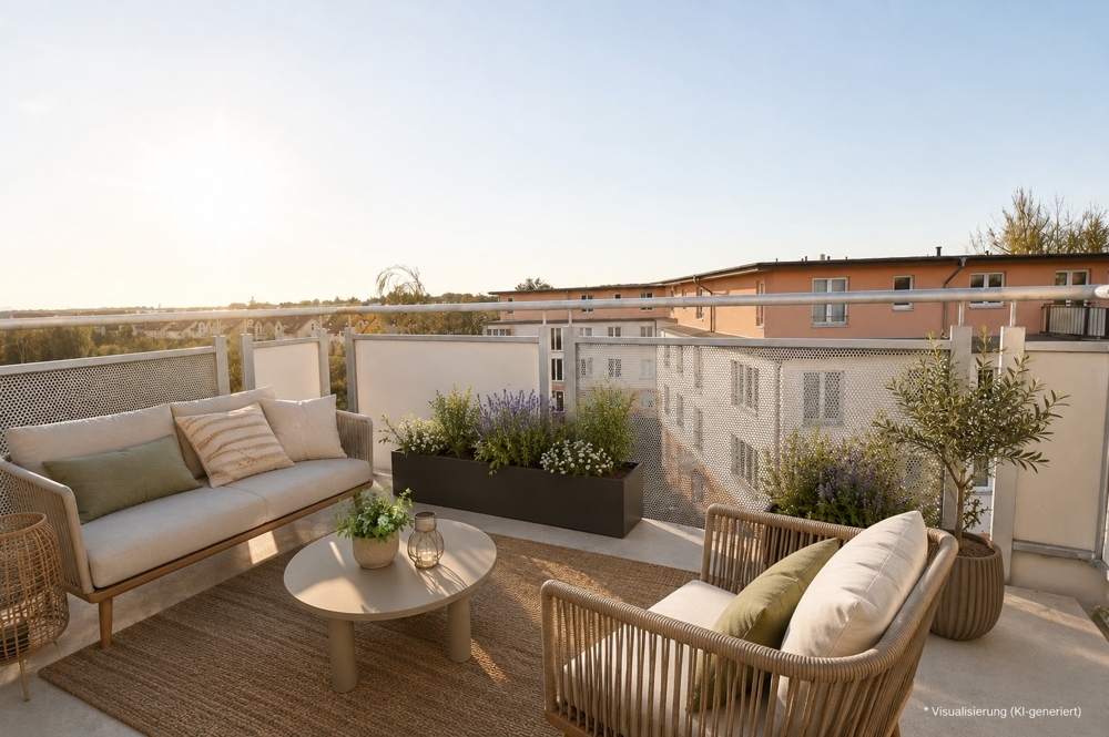 Lichtdurchflutete Dachgeschosswohnung mit Balkon und Einbauküche im beliebten Sonnengarten Glienicke - Foto 5
