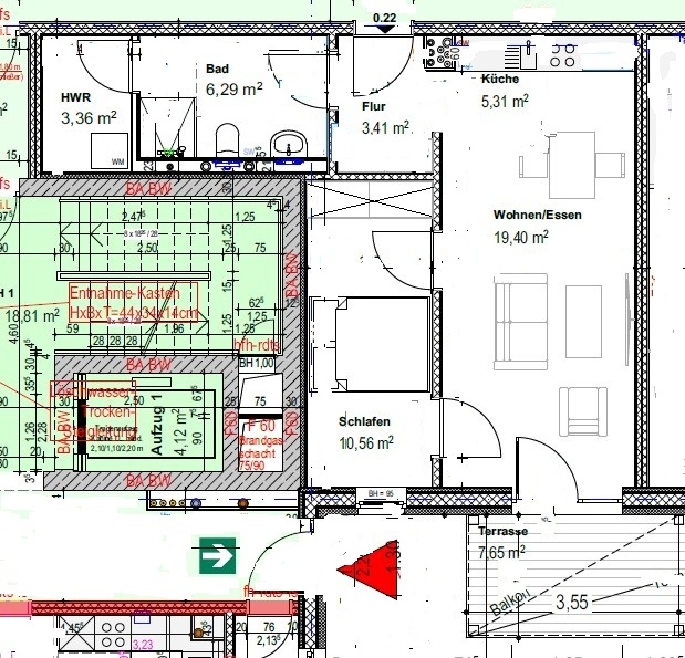 Moderne 2-Zimmer-Wohnung mit Terrasse & Fußbodenheizung in Nuthetal - Photo 5