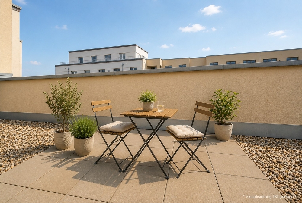 WBS 100 oder 140 erforderlich | Moderne 2-Zimmer-Wohnung mit Dachterrasse – nur für 1 Person - Photo 5