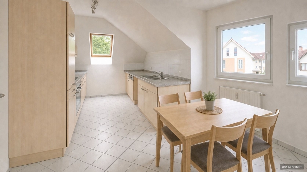 4-Zimmer-Dachgeschosswohnung in Glienicke/Nordbahn – neuer Boden, Einbauküche und Westbalkon - Foto 2