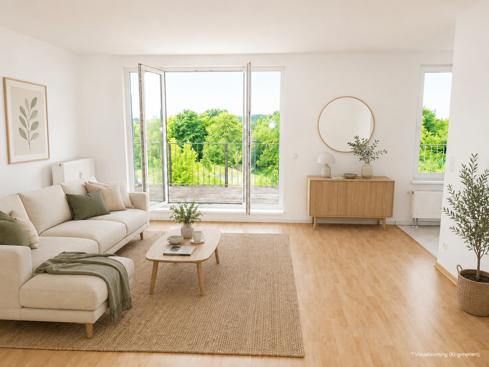2-Zimmer-Dachgeschosswohnung mit Dachterrasse und unverbaubarem Parkblick in Glienicke/Nordbahn - Photo 2