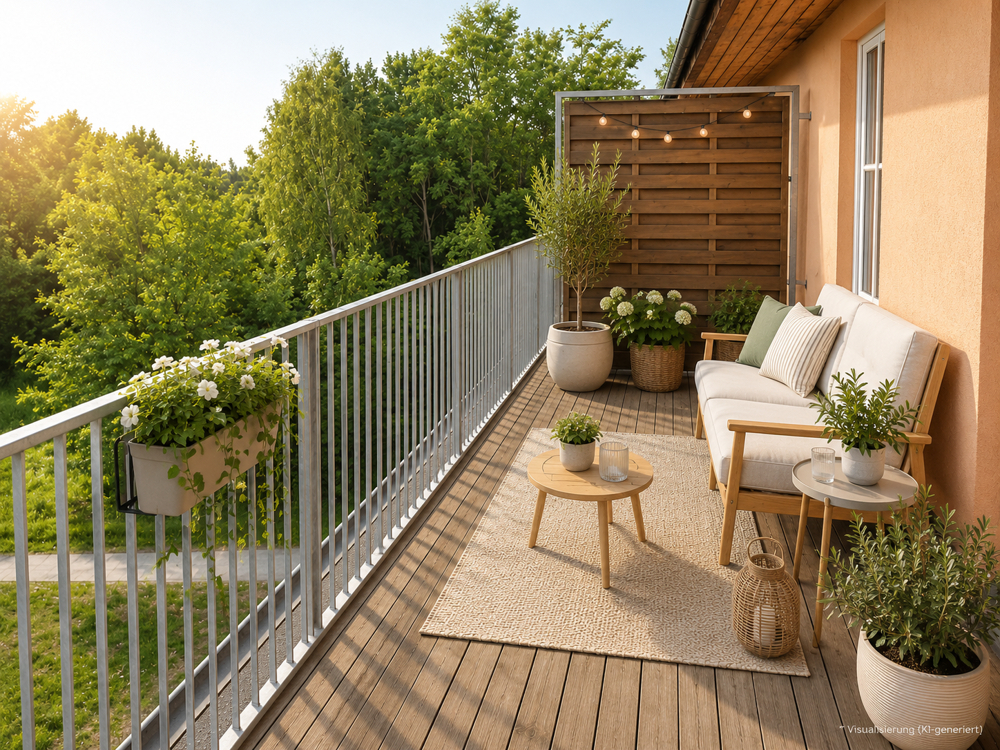2-Zimmer-Dachgeschosswohnung mit Dachterrasse und unverbaubarem Parkblick in Glienicke/Nordbahn - Photo 5