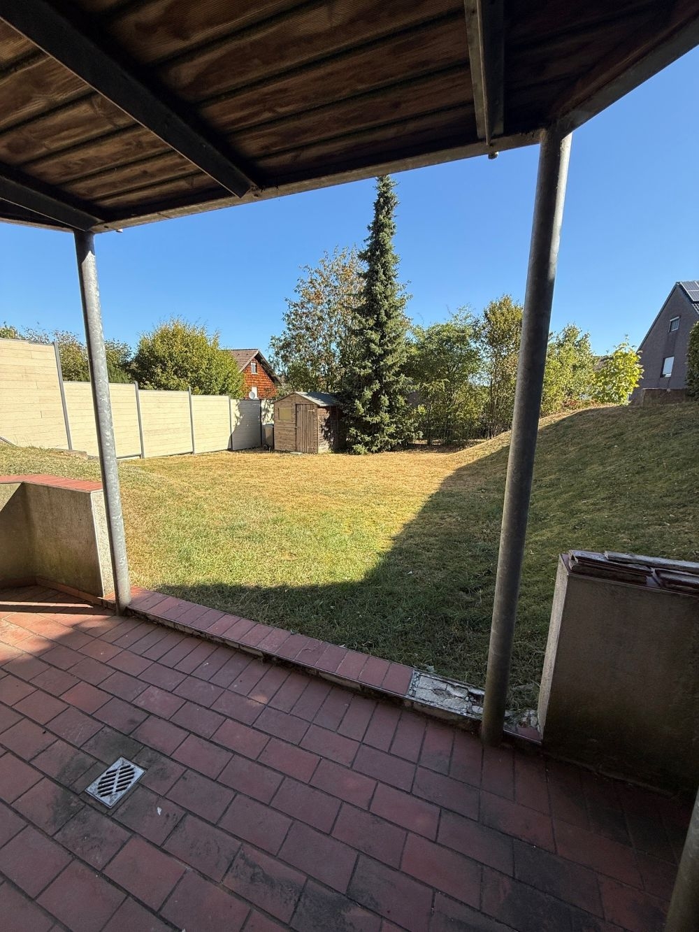 Terrasse Blick Gemeinschaftsgarten