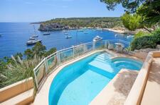 Privater Pool mit Meerblick in Villa erste Meereslinie Portals Vells
