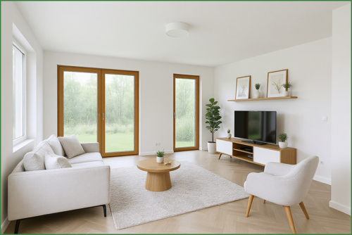 Wohnzimmer visuell-KI generiert