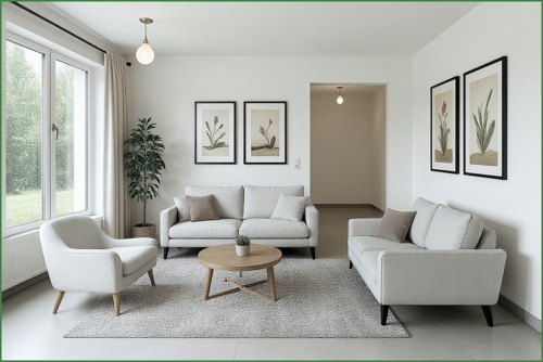 Wohzimmer visuell-KI-generiert