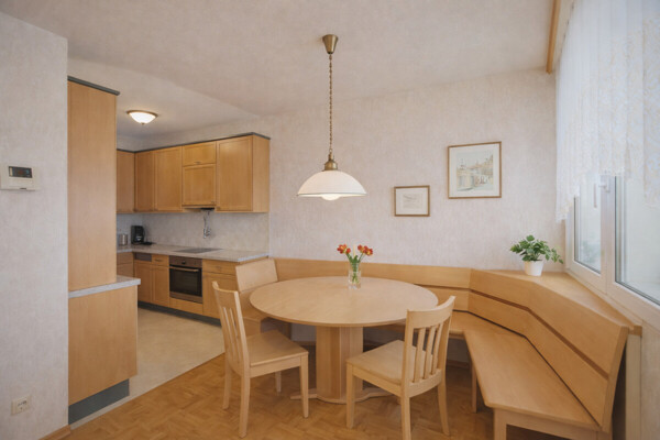 Bright and airy dining-kitchen space