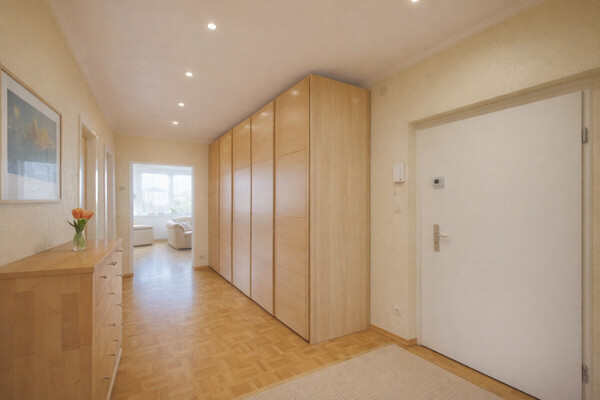 Bright and modern hallway interior