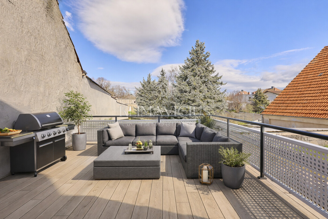 KI-Beispiel: Dachterrasse