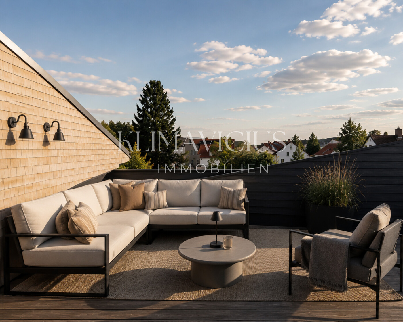 KI-Beispiel: Dachterrasse