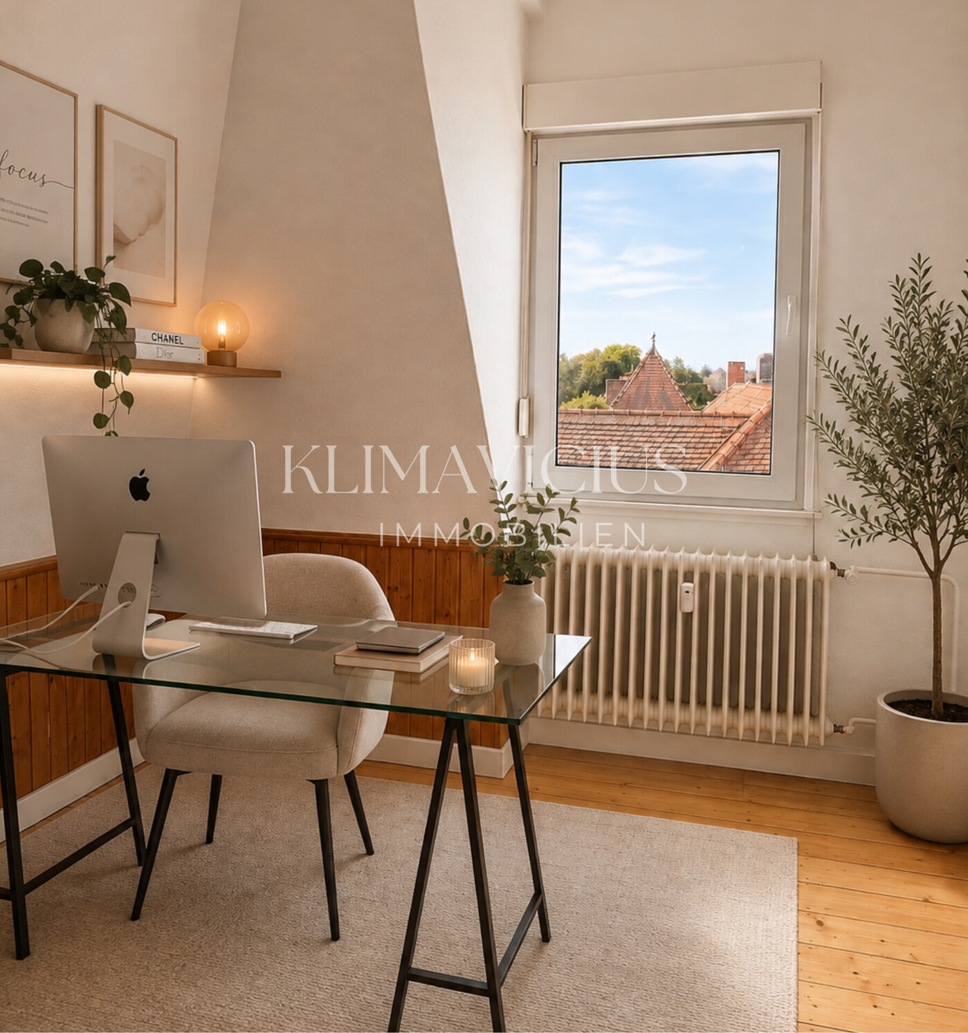 KI-Beispiel: Arbeitszimmer