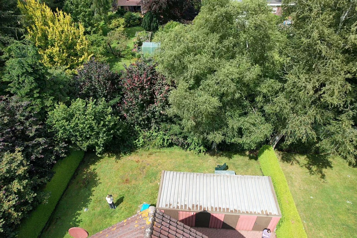 Garten Drohnenansicht