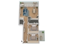 Grundriss 3D - WHG A13