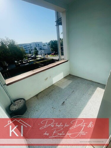 Balkon an Wohnzimmer