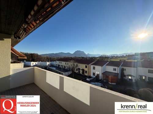 Balkon mit Bergblick