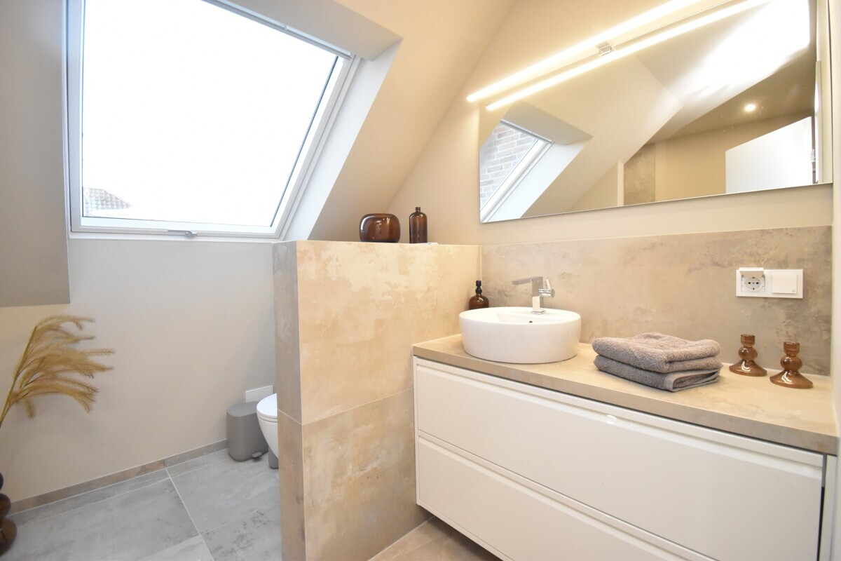 Badezimmer mit Fußbodenheizung