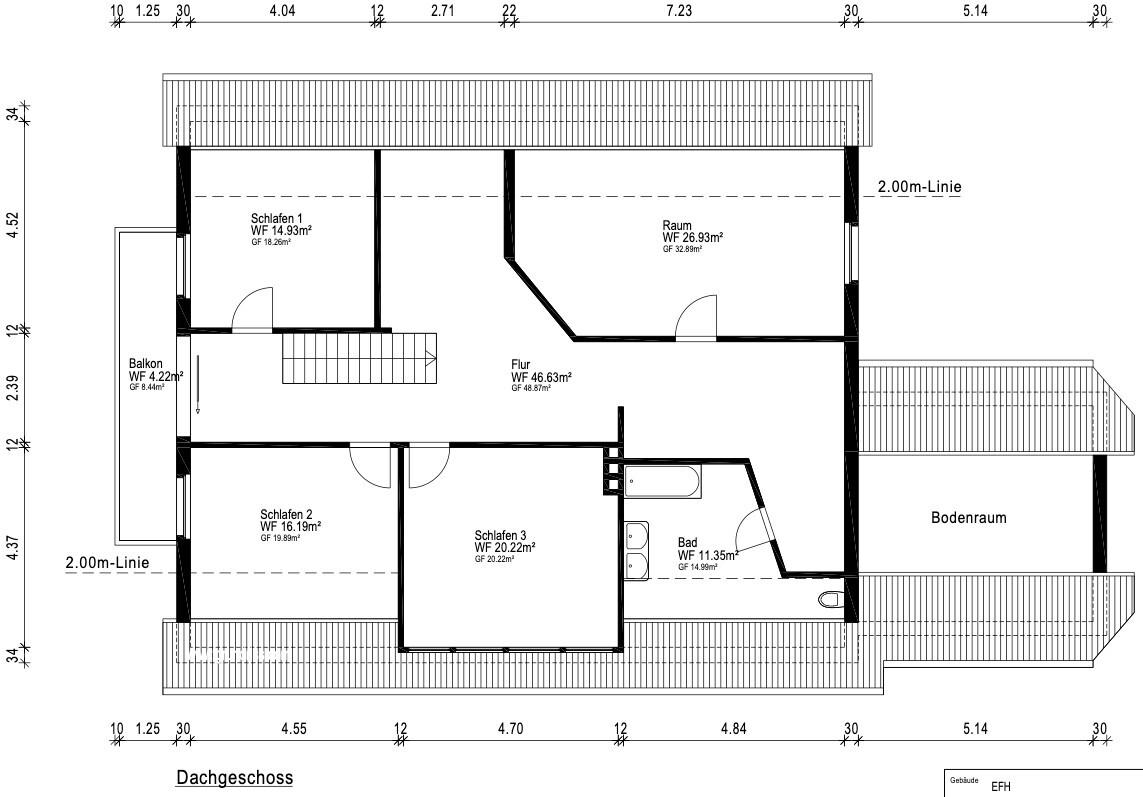 Grundriss Dachgeschoss