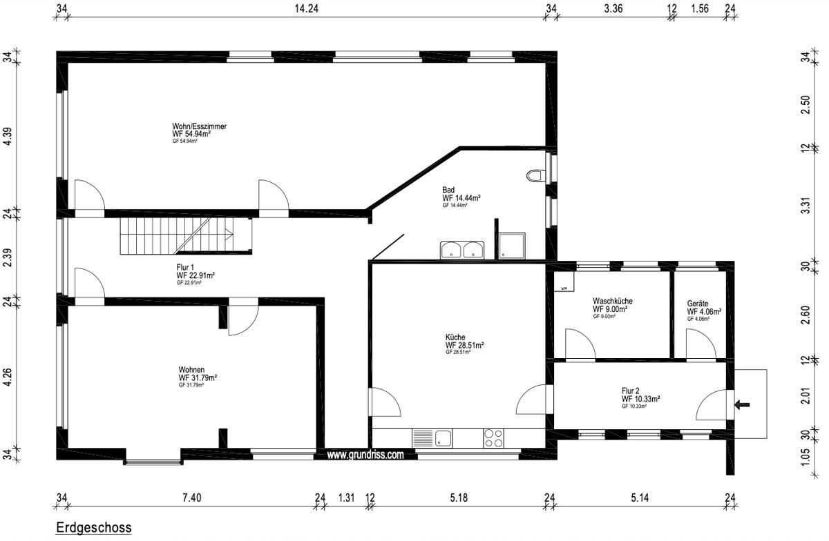 Grundriss Erdgeschoss