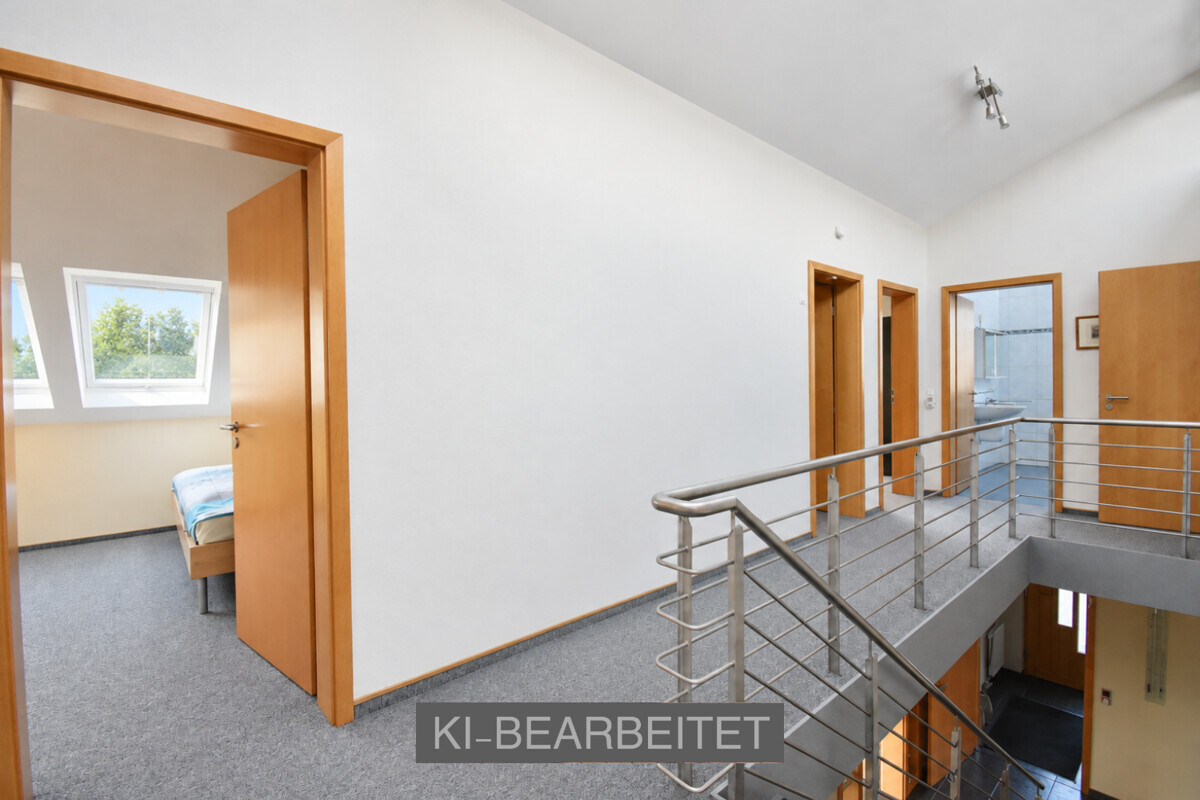 Flur im Dachgeschoss - KI-bearbeitet