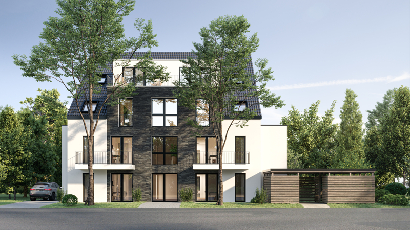 Visualisierung Strassenansicht frontal