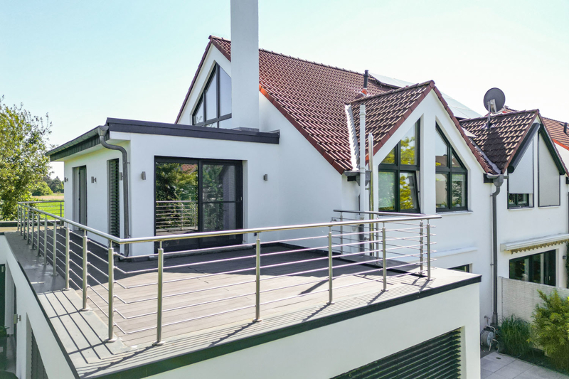 ca. 30 m² große Dachterrasse